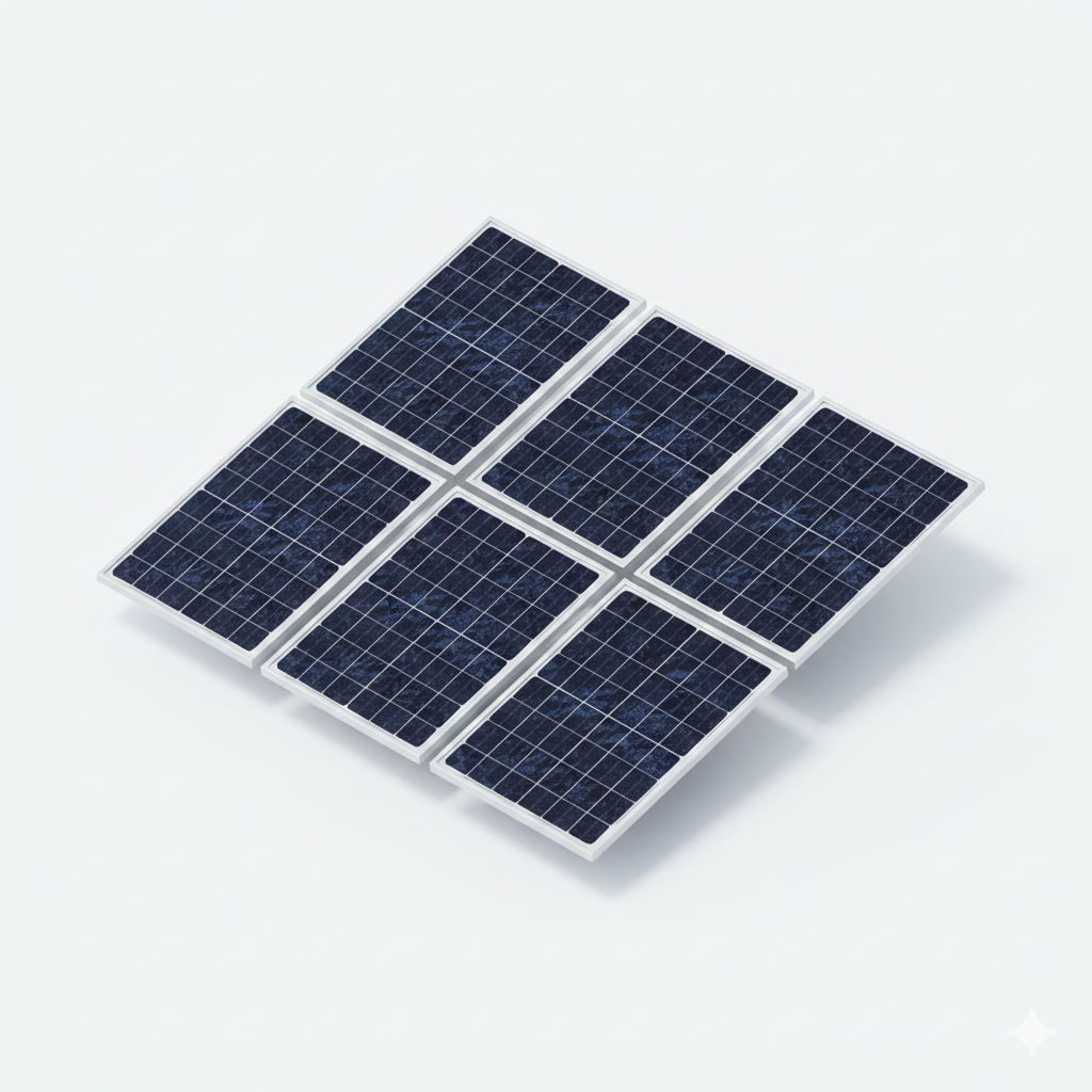Polycrystalline solar panel